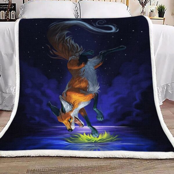 Fox Fleece Blanket Sherpa Blanket