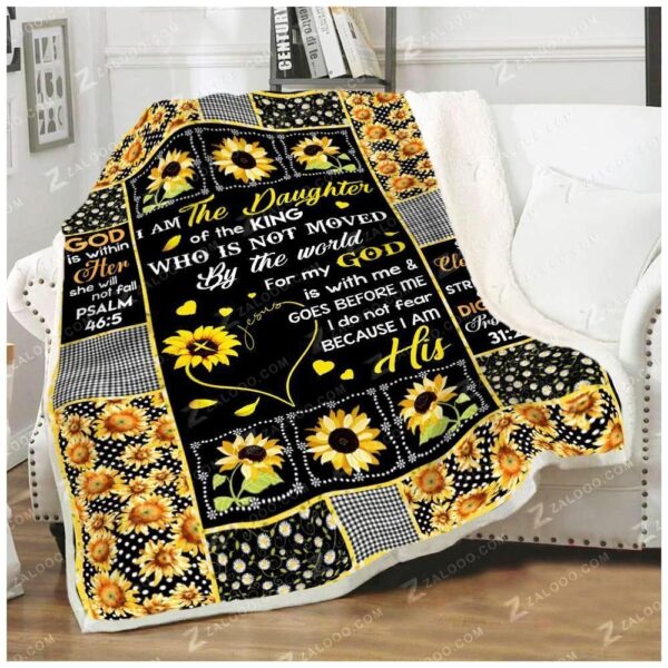 To My Daughter Fleece Blanket Sherpa Blanket