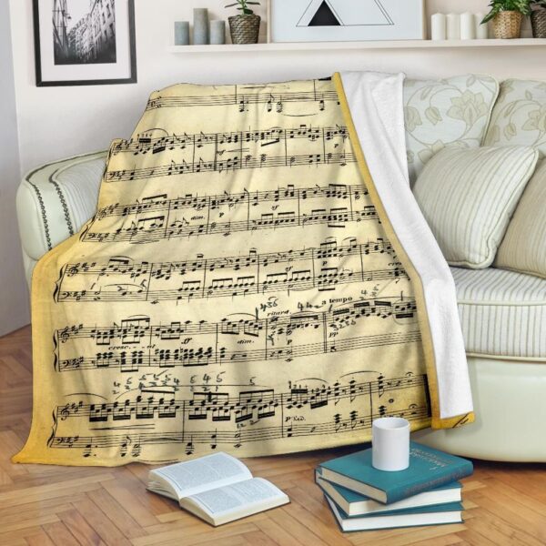 Music Fleece Blanket Sherpa Blanket