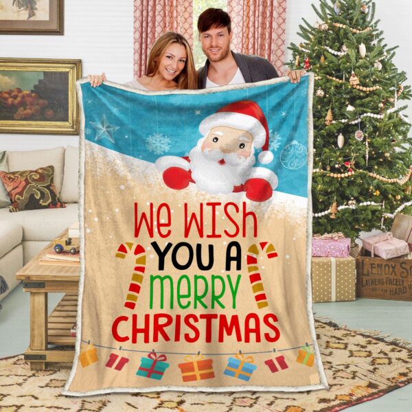 Christmas Santa Claus Fleece Blanket Sherpa Blanket