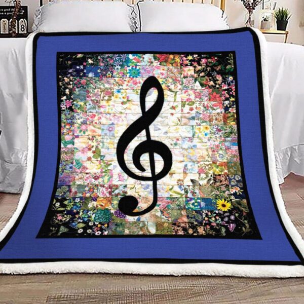 Music Fleece Blanket Sherpa Blanket