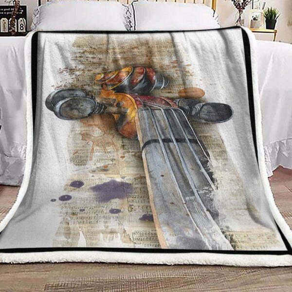 Music Guitar Fleece Blanket Sherpa Blanket