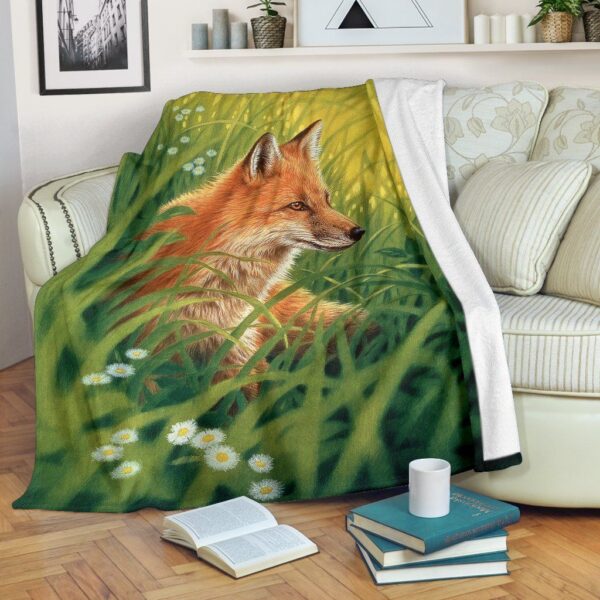 Fox Fleece Blanket Sherpa Blanket