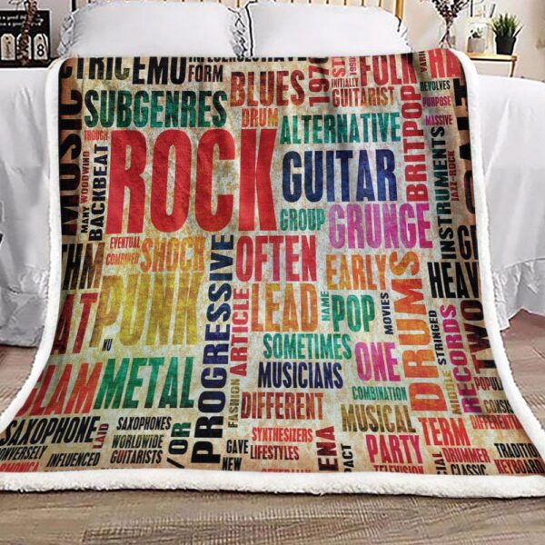 Music Fleece Blanket Sherpa Blanket