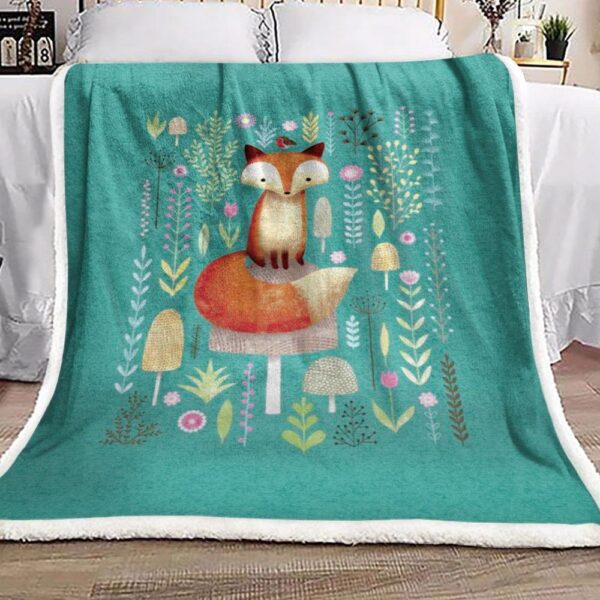Fox Fleece Blanket Sherpa Blanket