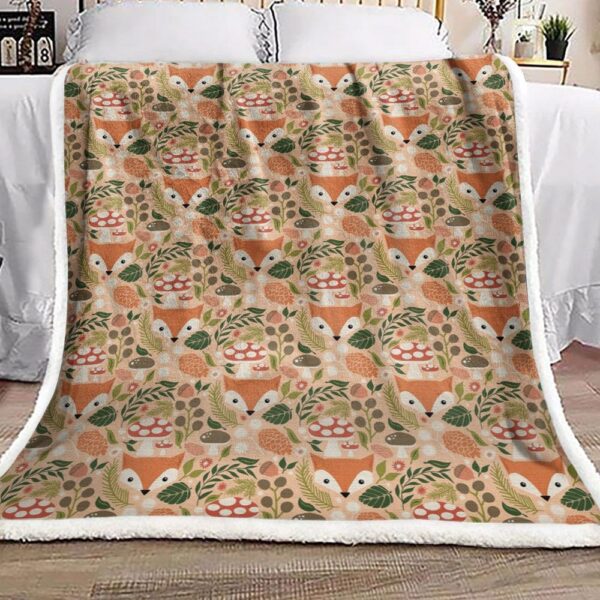 Fox Fleece Blanket Sherpa Blanket