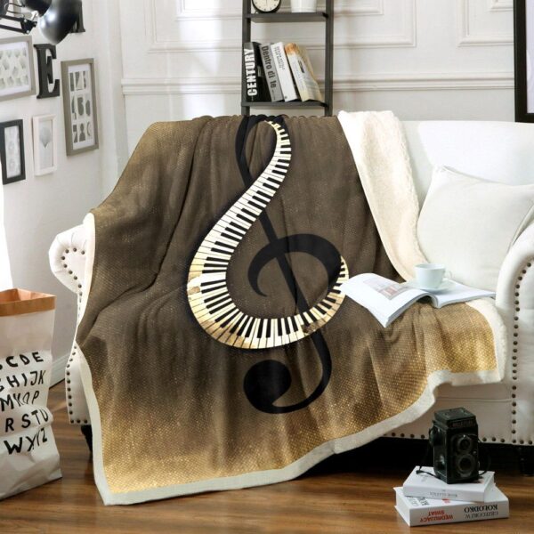 Music Fleece Blanket Sherpa Blanket