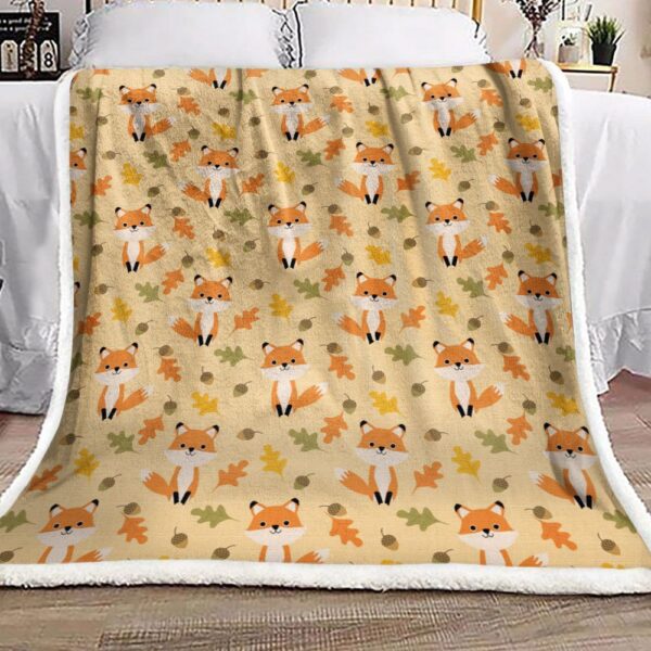 Fox Fleece Blanket Sherpa Blanket