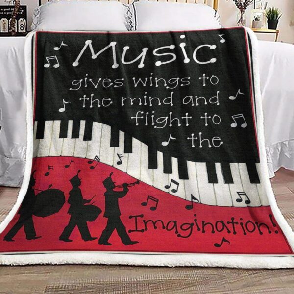 Music Fleece Blanket Sherpa Blanket