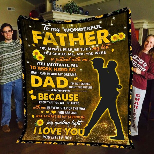 To My Father Fleece Blanket Sherpa Blanket