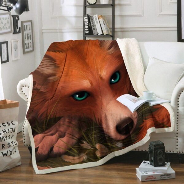 Fox Fleece Blanket Sherpa Blanket