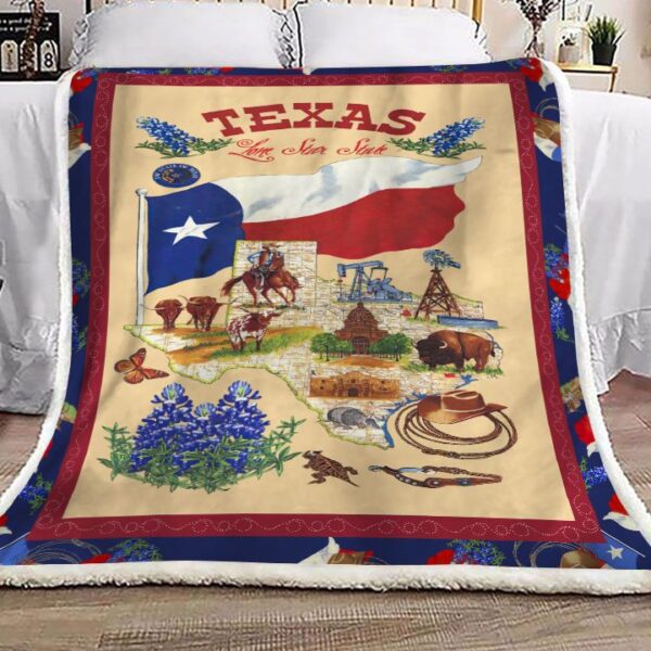 Texas Fleece Blanket Sherpa Blanket