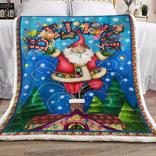 Christmas Santa Claus Fleece Blanket Sherpa Blanket