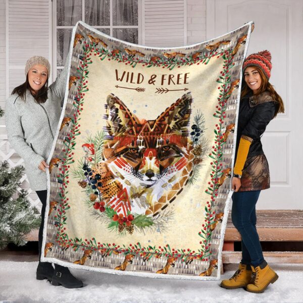 Fox Fleece Blanket Sherpa Blanket