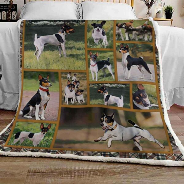 Toy Fox Terrier Cute Fleece Blanket Sherpa Blanket