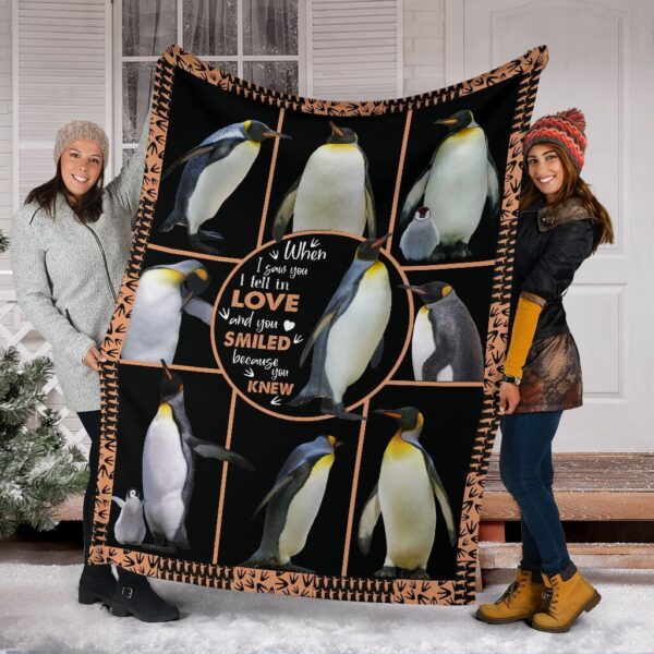 Penguin Fleece Blanket Sherpa Blanket