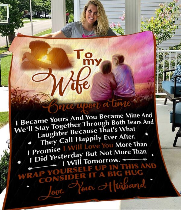 To My Wife Fleece Blanket Sherpa Blanket