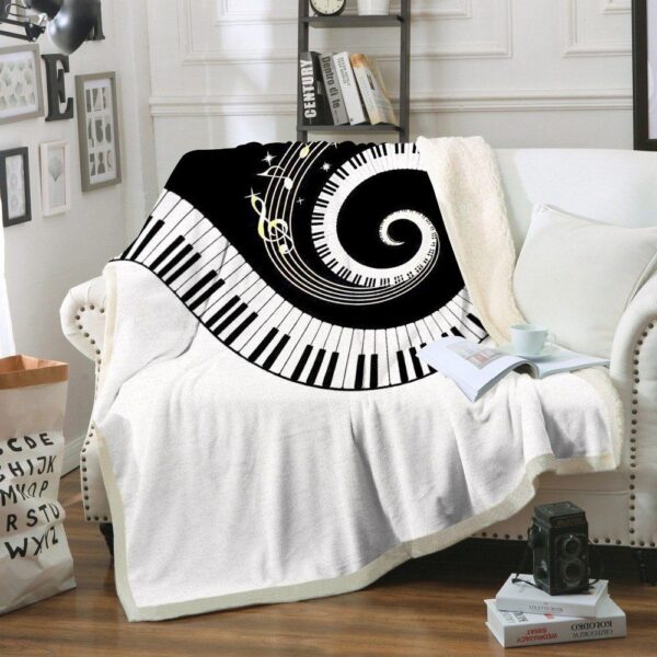 Music Fleece Blanket Sherpa Blanket