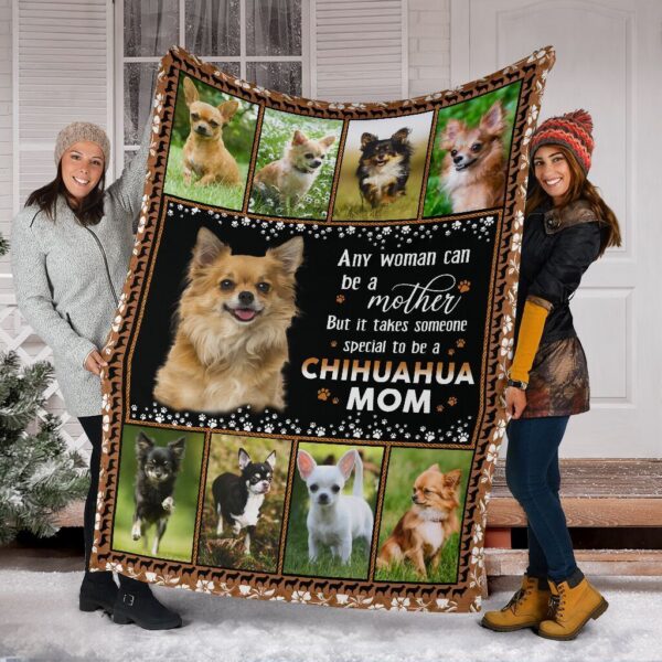 Chihuahua Mom Fleece Blanket Sherpa Blanket