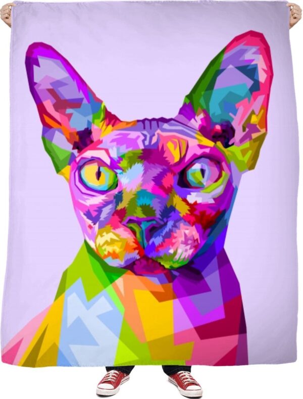 Hairless Cat Fleece Blanket Sherpa Blanket