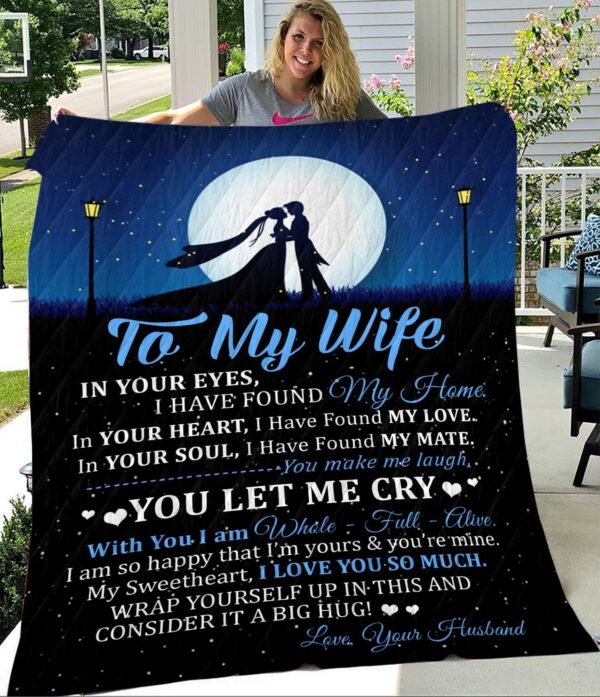 To My Wife Fleece Blanket Sherpa Blanket