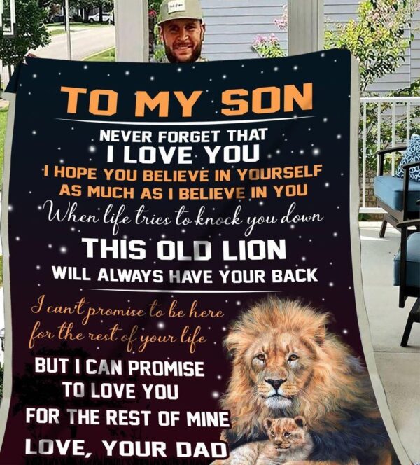 To My Son Fleece Blanket Sherpa Blanket