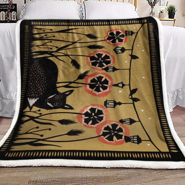 Fox Fleece Blanket Sherpa Blanket