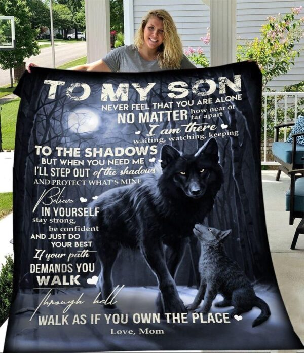 To My Son Fleece Blanket Sherpa Blanket
