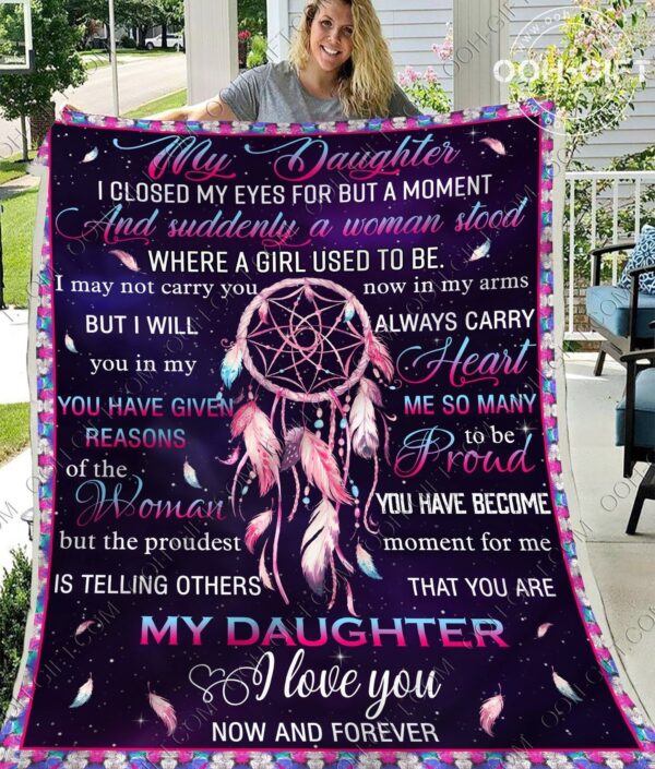 My Daughter Fleece Blanket Sherpa Blanket