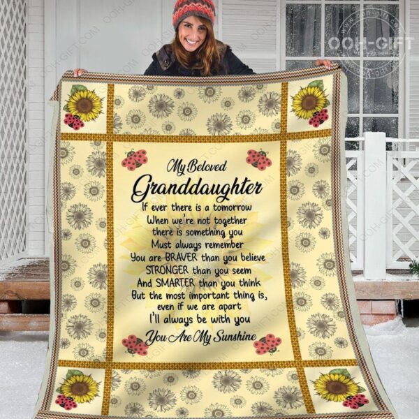Granddaughter Beloved Granddaughter Fleece Blanket Sherpa Blanket