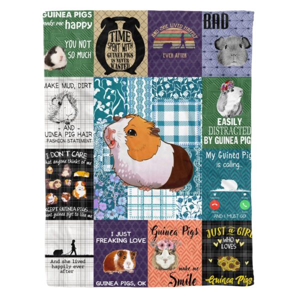 Guinea Pig Fleece Blanket Sherpa Blanket