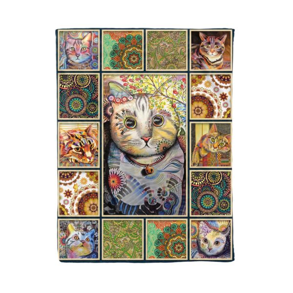Cat Fleece Blanket Sherpa Blanket