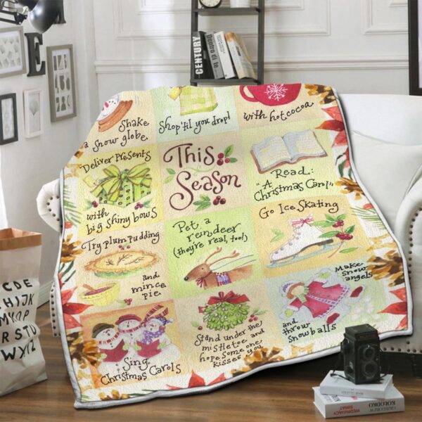 Christmas Fleece Blanket Sherpa Blanket