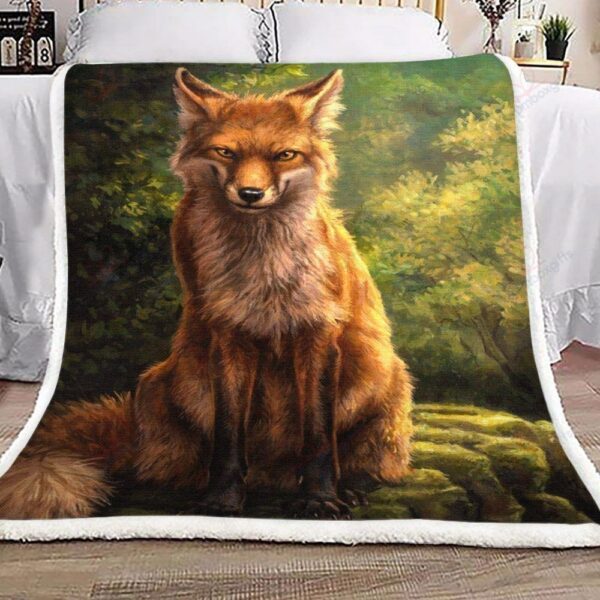Fox Fleece Blanket Sherpa Blanket