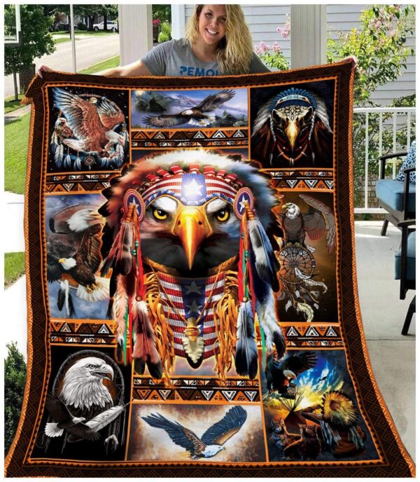 Eagle Fleece Blanket Sherpa Blanket