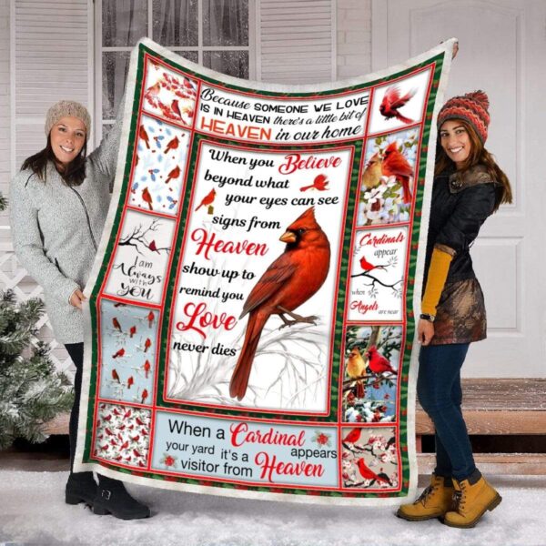 Cardinal Fleece Blanket Sherpa Blanket