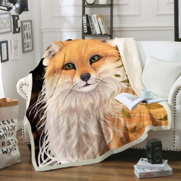 Fox Fleece Blanket Sherpa Blanket