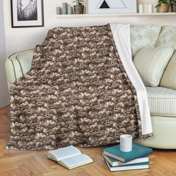 Otter Full Face Fleece Blanket Sherpa Blanket