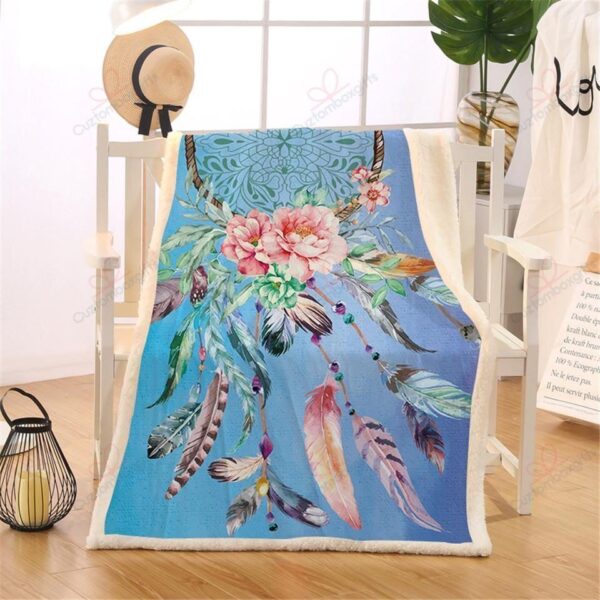 Dreamcatcher Fleece Blanket Sherpa Blanket