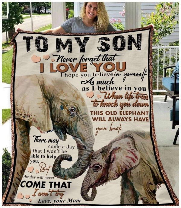 To my Son Fleece Blanket Sherpa Blanket