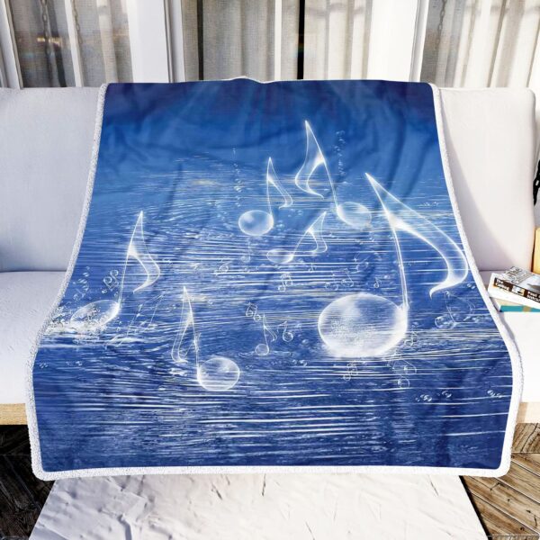 Music Water Fleece Blanket Sherpa Blanket
