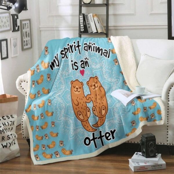 Otter Fleece Blanket Sherpa Blanket