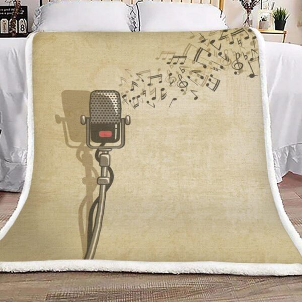 Music Notes Fleece Blanket Sherpa Blanket