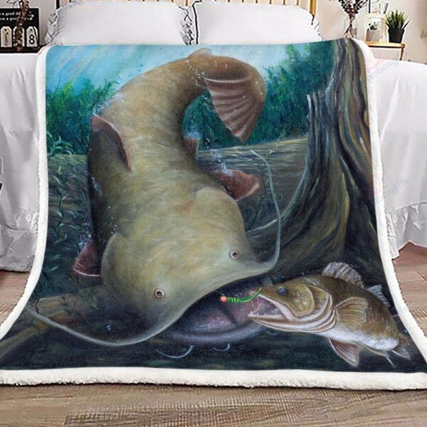 Catfish Fleece Blanket Sherpa Blanket
