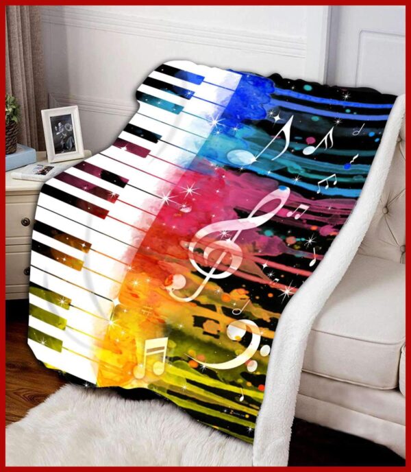 Music Fleece Blanket Sherpa Blanket