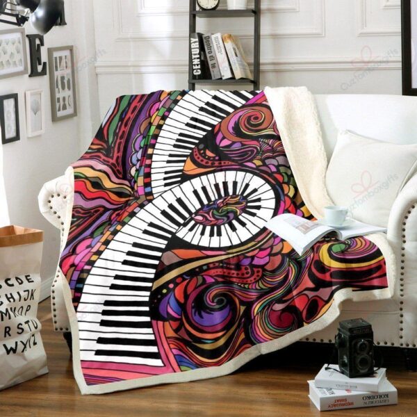 Music Fleece Blanket Sherpa Blanket