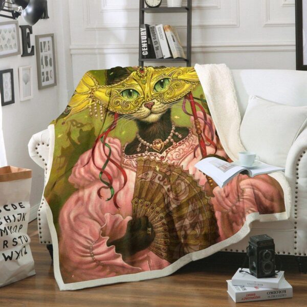 Cat Fleece Blanket Sherpa Blanket
