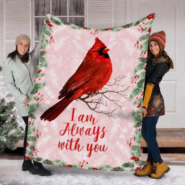Red Cardinal Fleece Blanket Sherpa Blanket