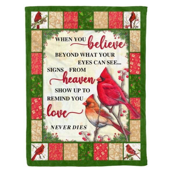 Cardinal Fleece Blanket Sherpa Blanket