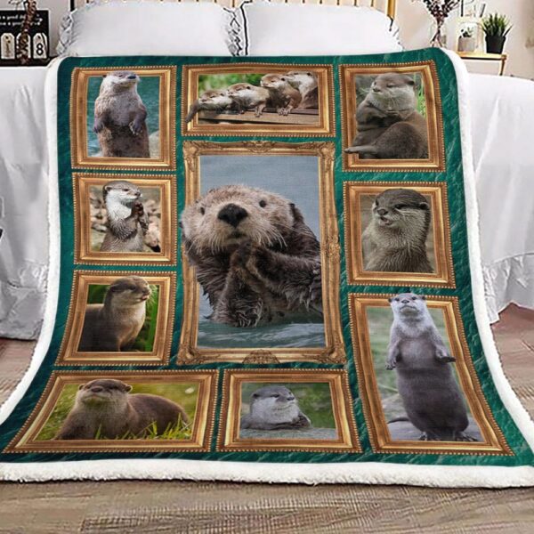 Otter Fleece Blanket Sherpa Blanket